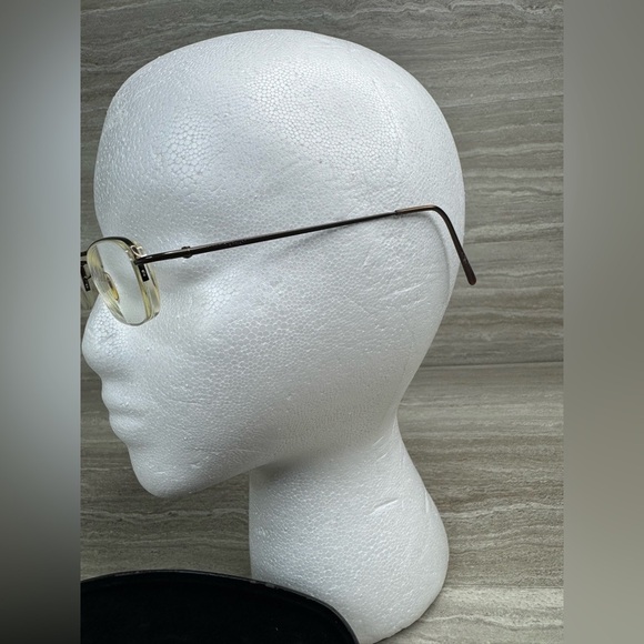 Vintage Giorgio Armani Semi Rimless Wire Frame Eyeglasses & Case - Picture 7 of 10